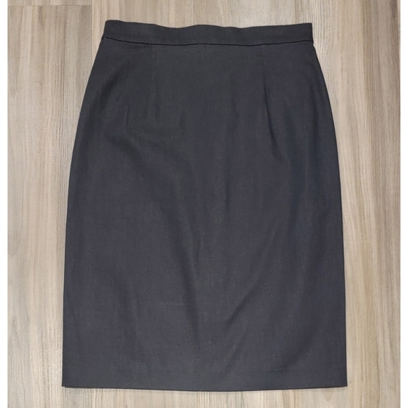 NWT Ann Taylor midi skirt size 6 dark denim - Picture 3 of 8